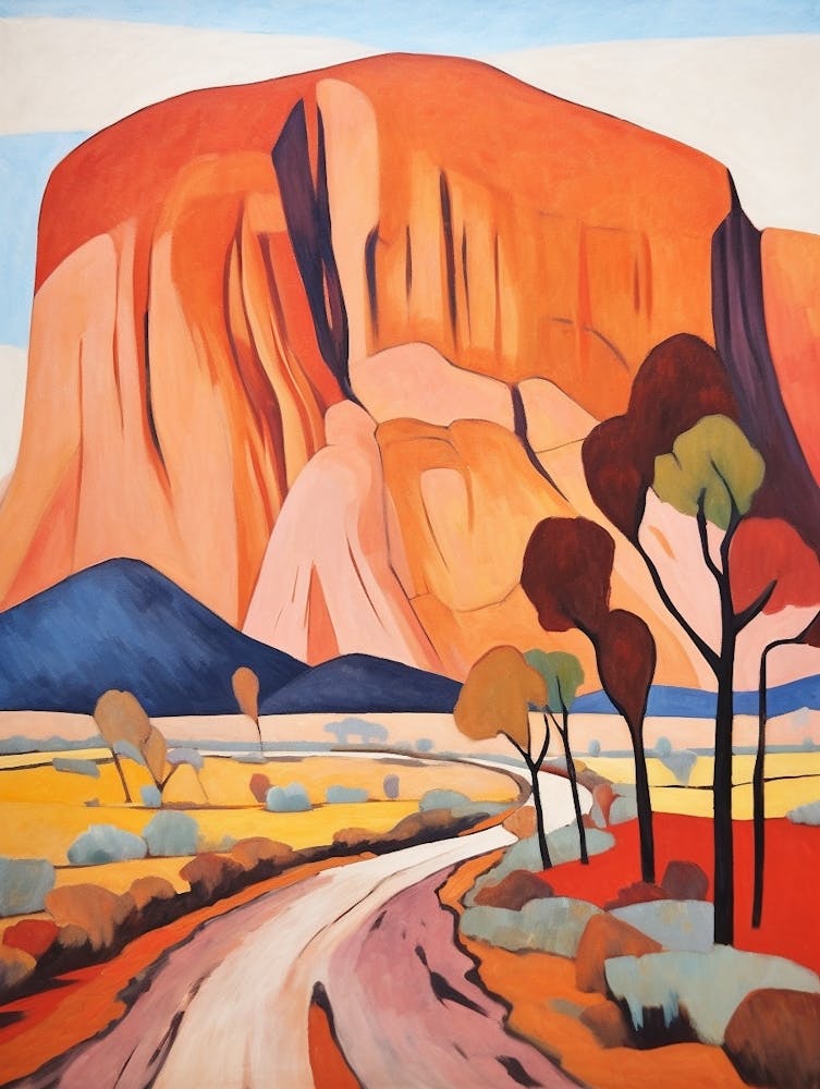 Uluru Ayers Rock Australia 2 Mountain Painting