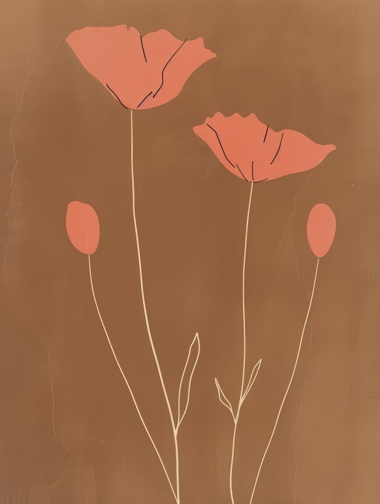 Coquelicots Impression sur Toile 6