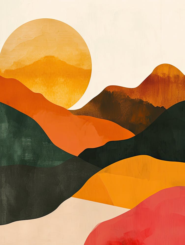 Sunset In The Hills, Minimalism