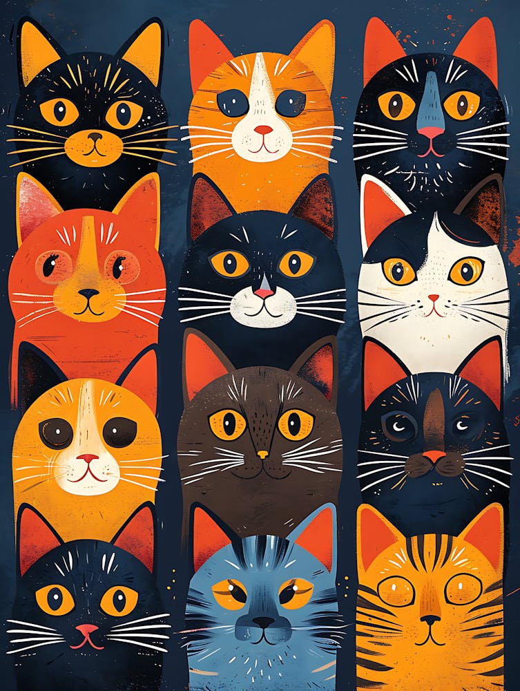 Group Of Cats 7