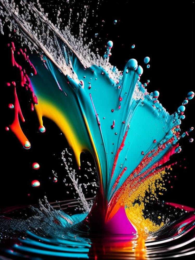 Water Splatter Water Waterscape Pop Art Photography 2