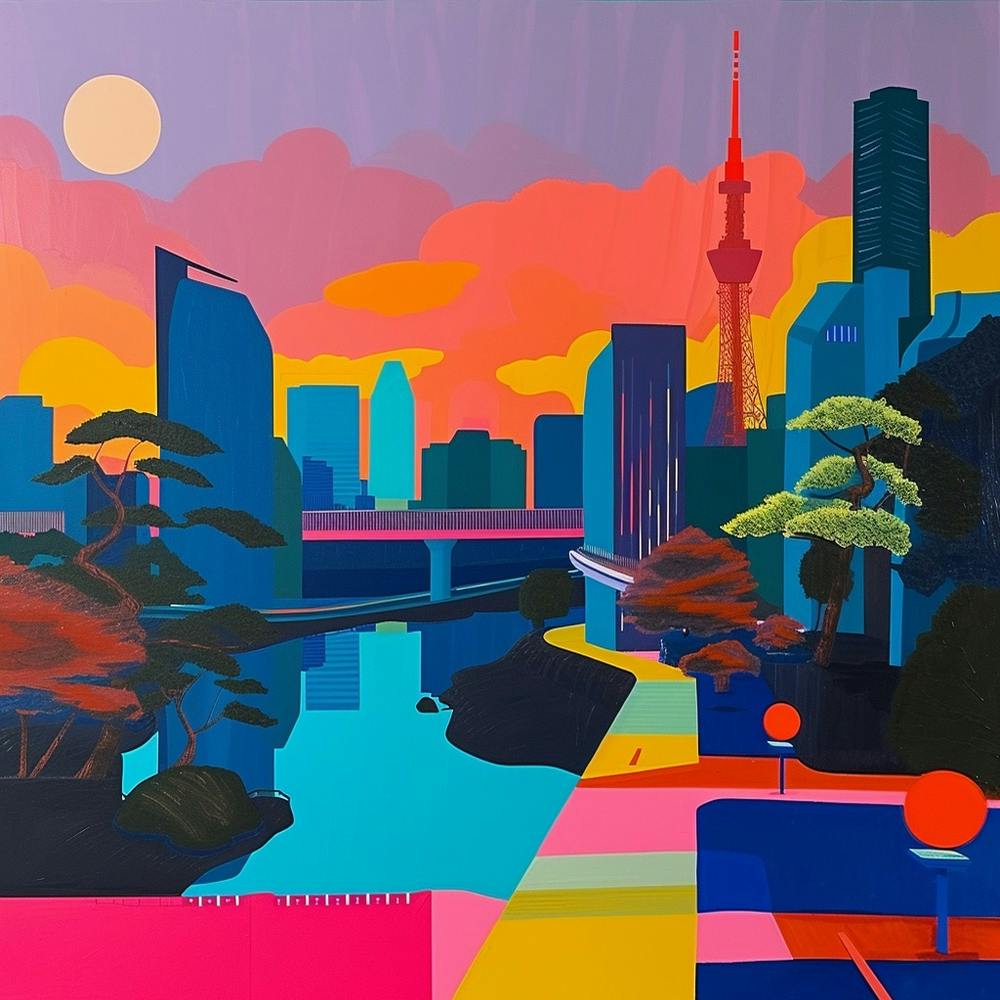 Abstract Travel Collection Tokyo Japan 1