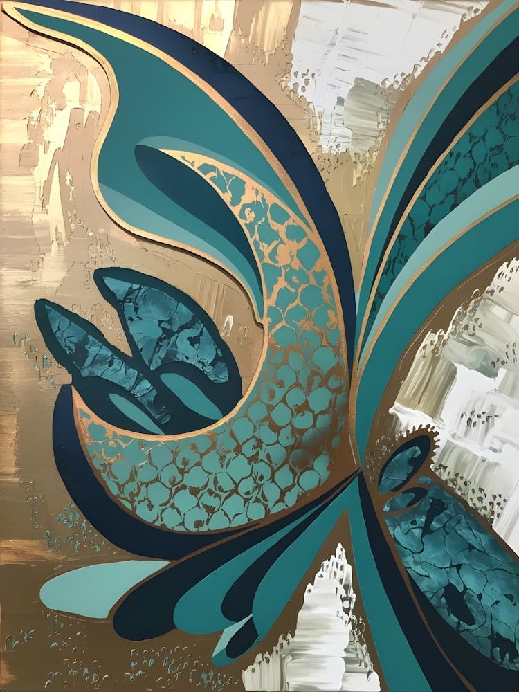 'Teal And Gold' 2