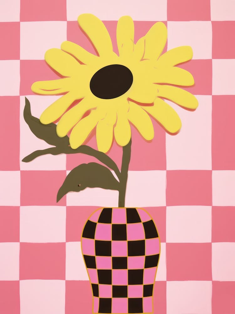 Sunflower Flower Vase 3