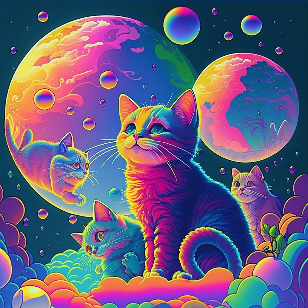 Psychedelic Cats