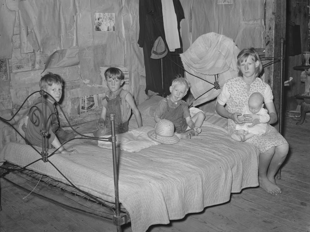 Untitled Photo, Possibly Related To Children Of Agricultural Day Laborer Living North Of Sallisaw, Oklahoma
