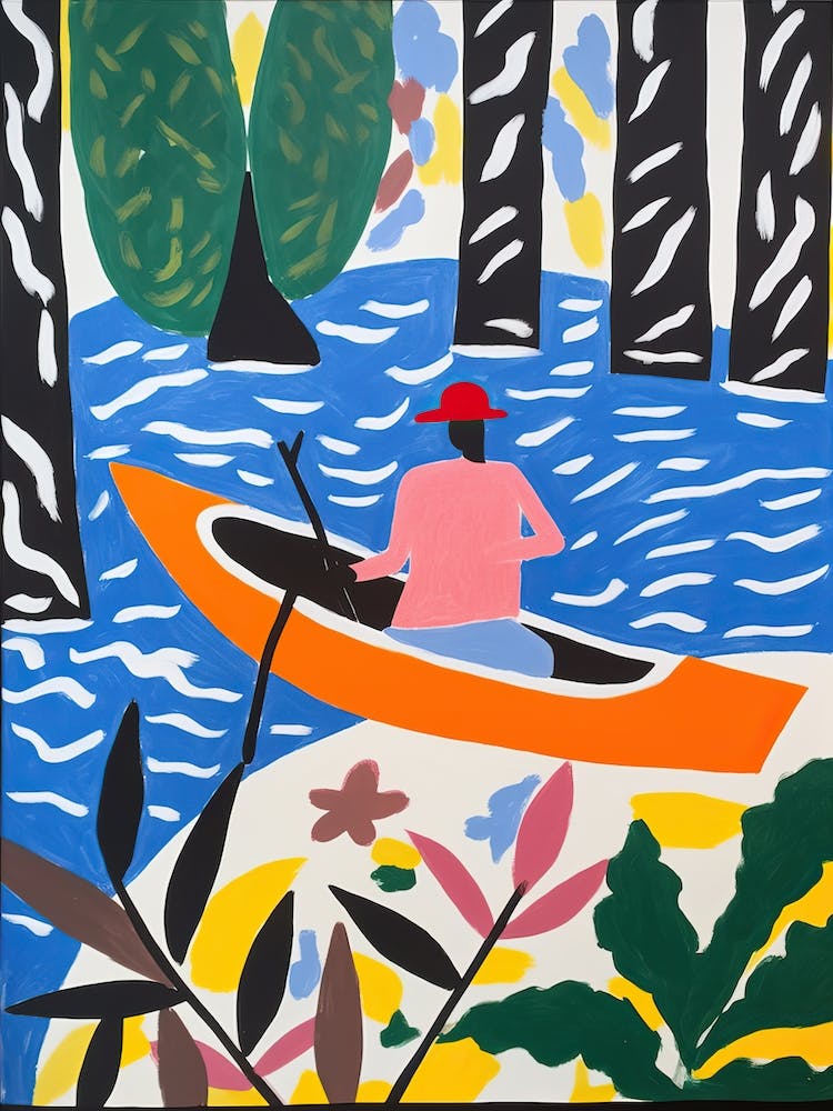 Canoeing In The Style Of Matisse 2