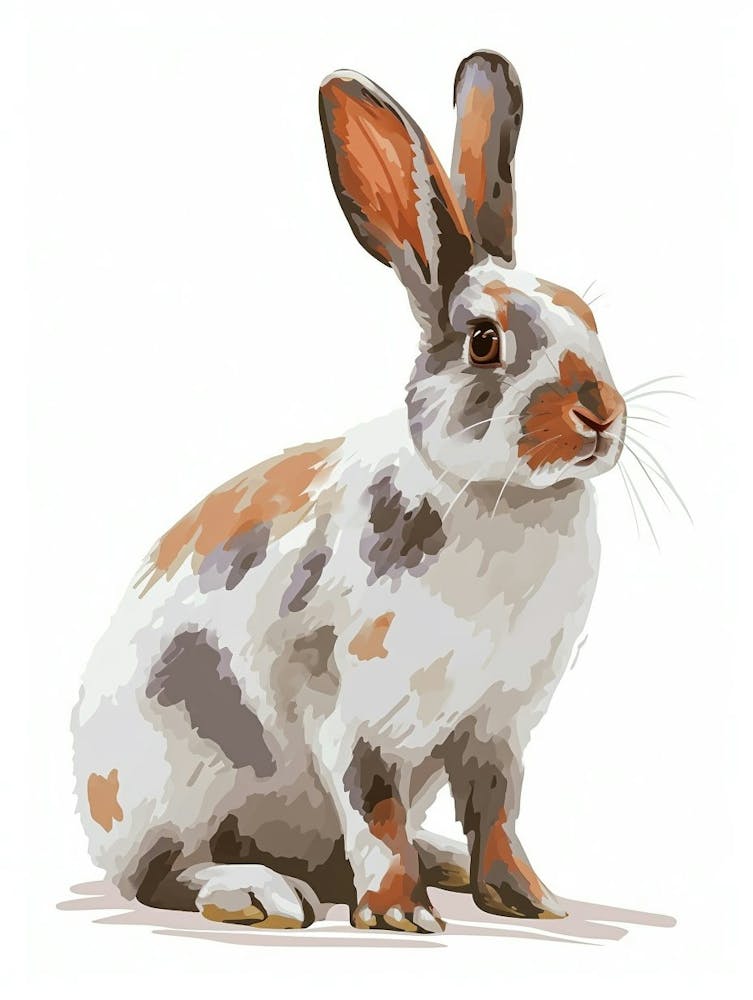 English Spot Rabbit Kids Illustration 2