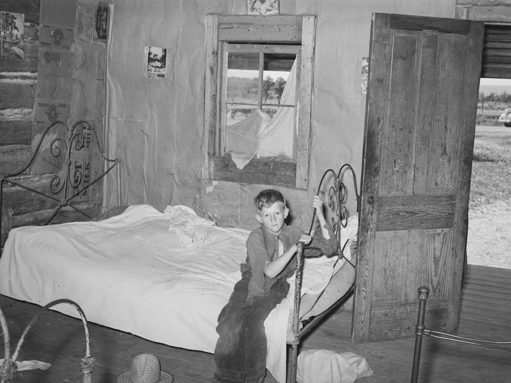 Interior Of Home Of Agricultural Day Laborer North Of Sallisaw, Oklahoma, Sequoyah County By Russell Lee