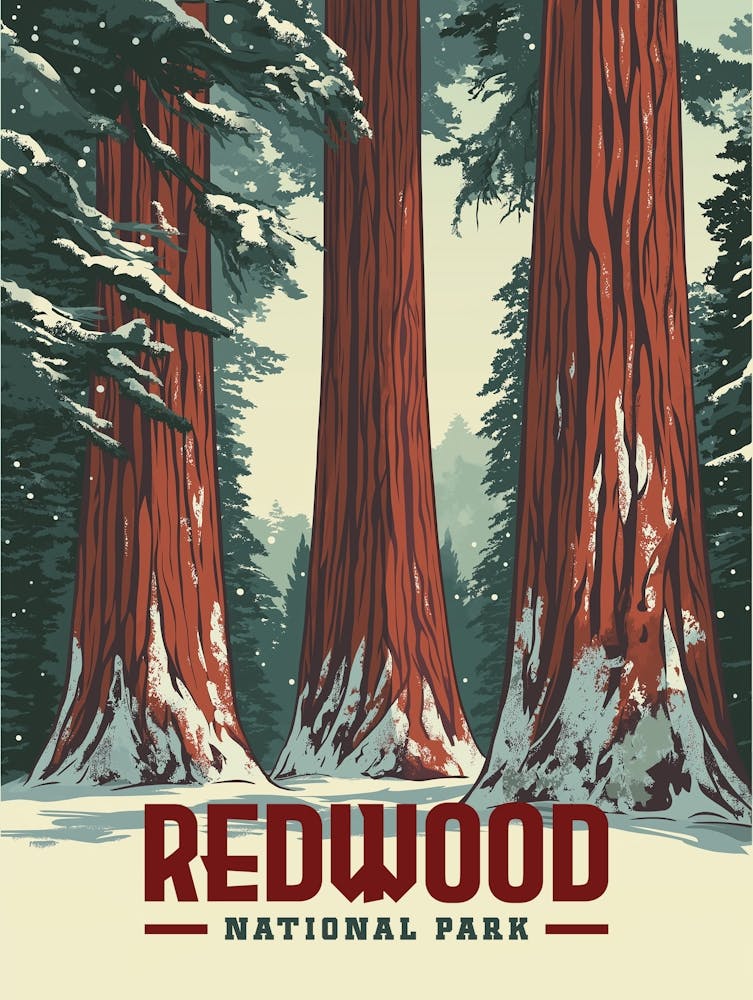Redwood National Park - Vintage California