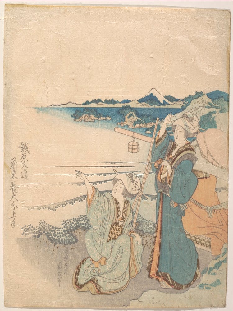 Hokusai's Woman Woodblock Print, Katsushika Hokusai