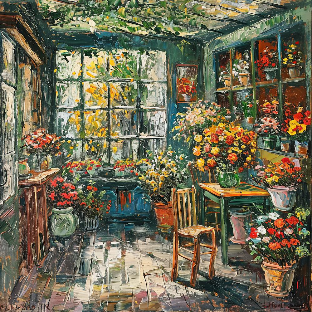 Van Gogh Style: The Forist's Corner Series.