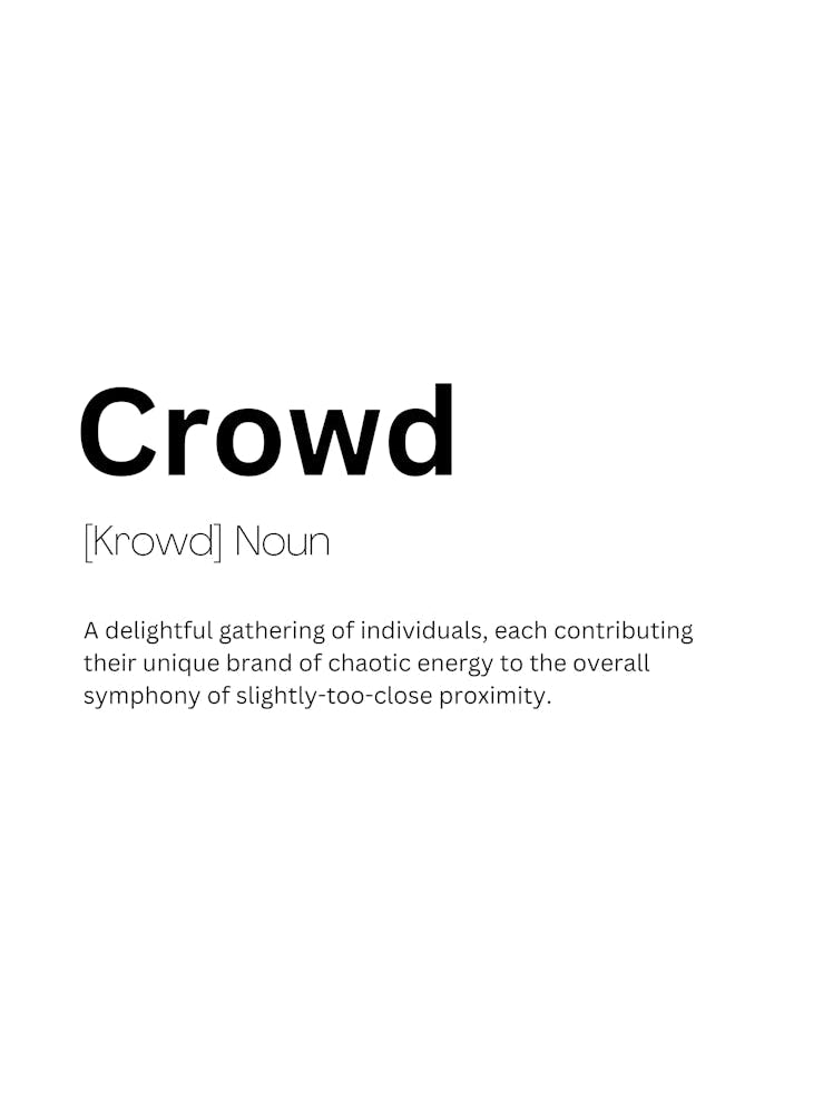 Crowd Definition Meaning