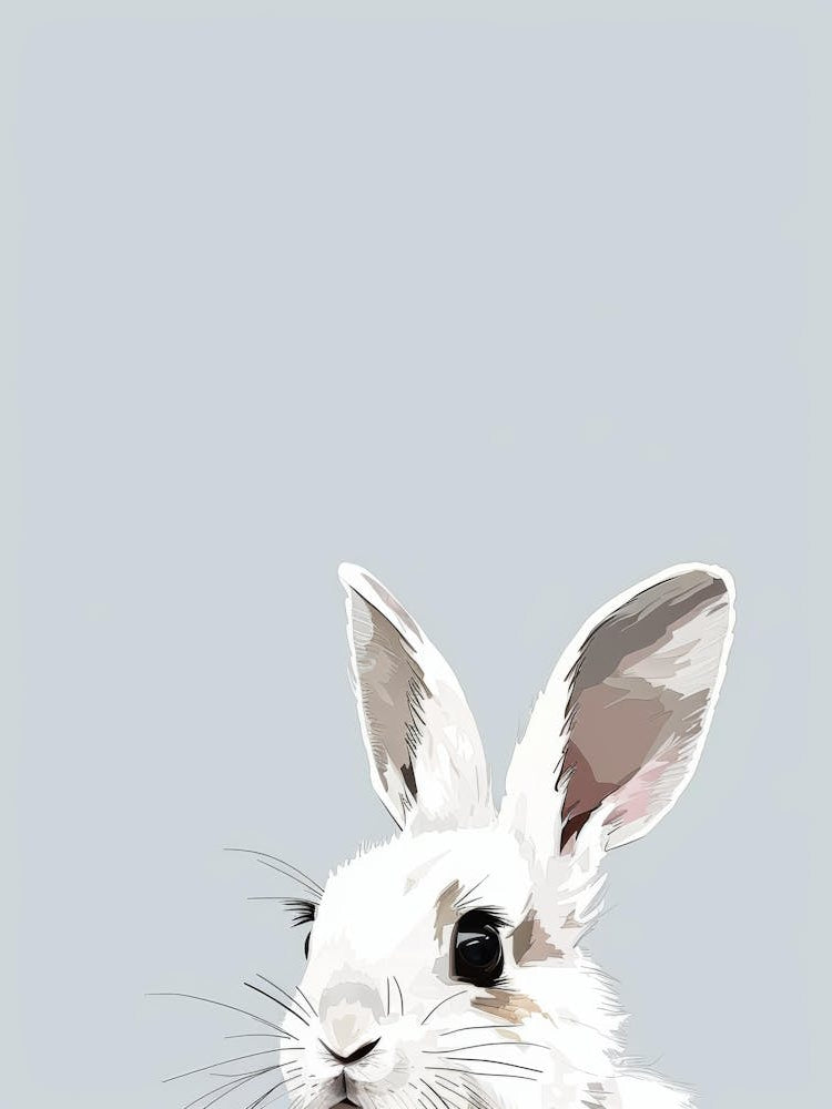 White Rabbit Canvas Print