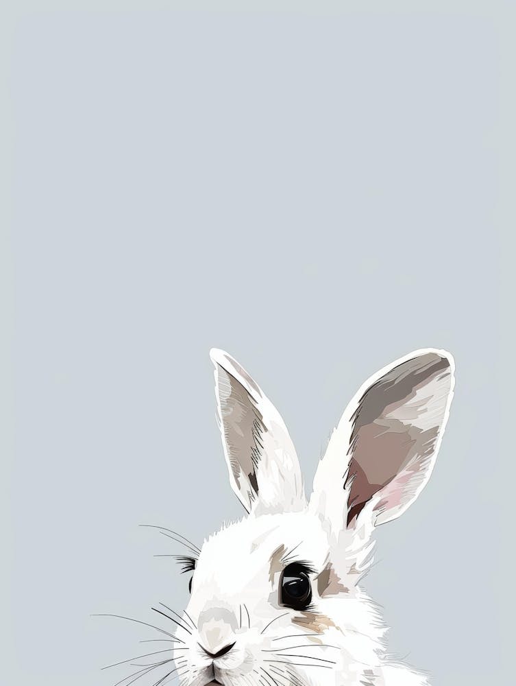 White Rabbit Canvas Print