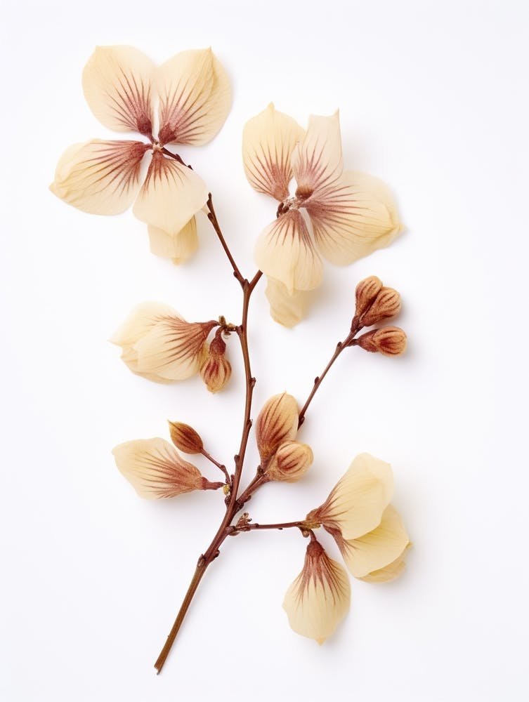 Pressed Wildflower Botanical Art Beechdrops 1