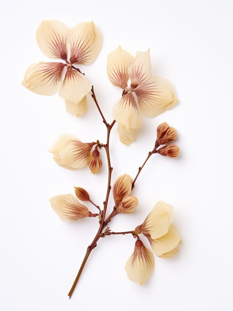 Pressed Wildflower Botanical Art Beechdrops 1