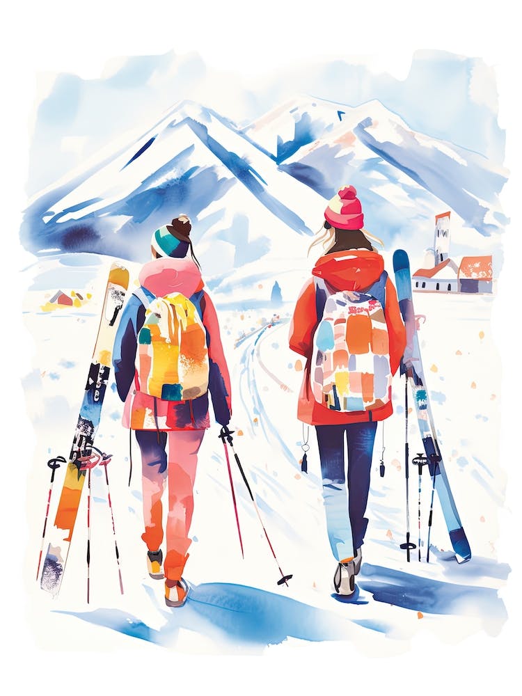 Chamonix Mont Blanc   France, Ski Resort Illustration 4