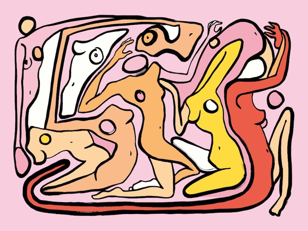 Psychedelic Nudes Vibrant