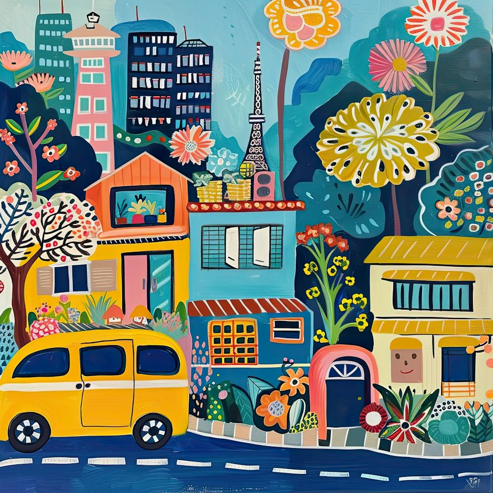 Kids Travel Illustration Tokyo 2