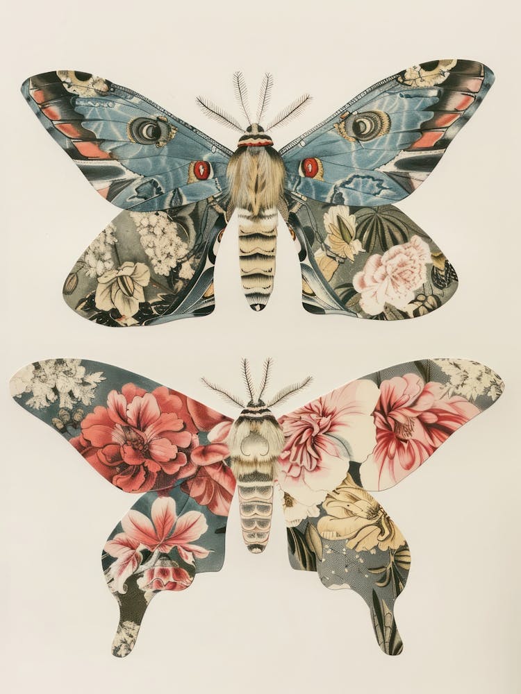 Moths And Butterflies William Morris Style 4