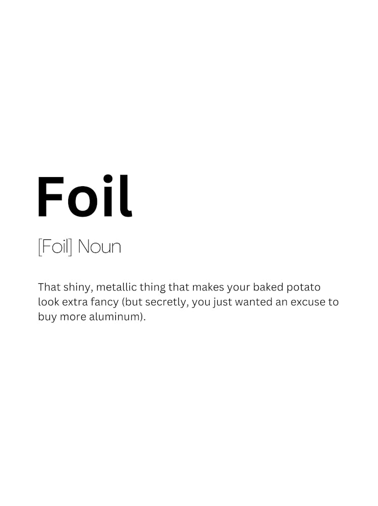Foil Definition Meaning 1