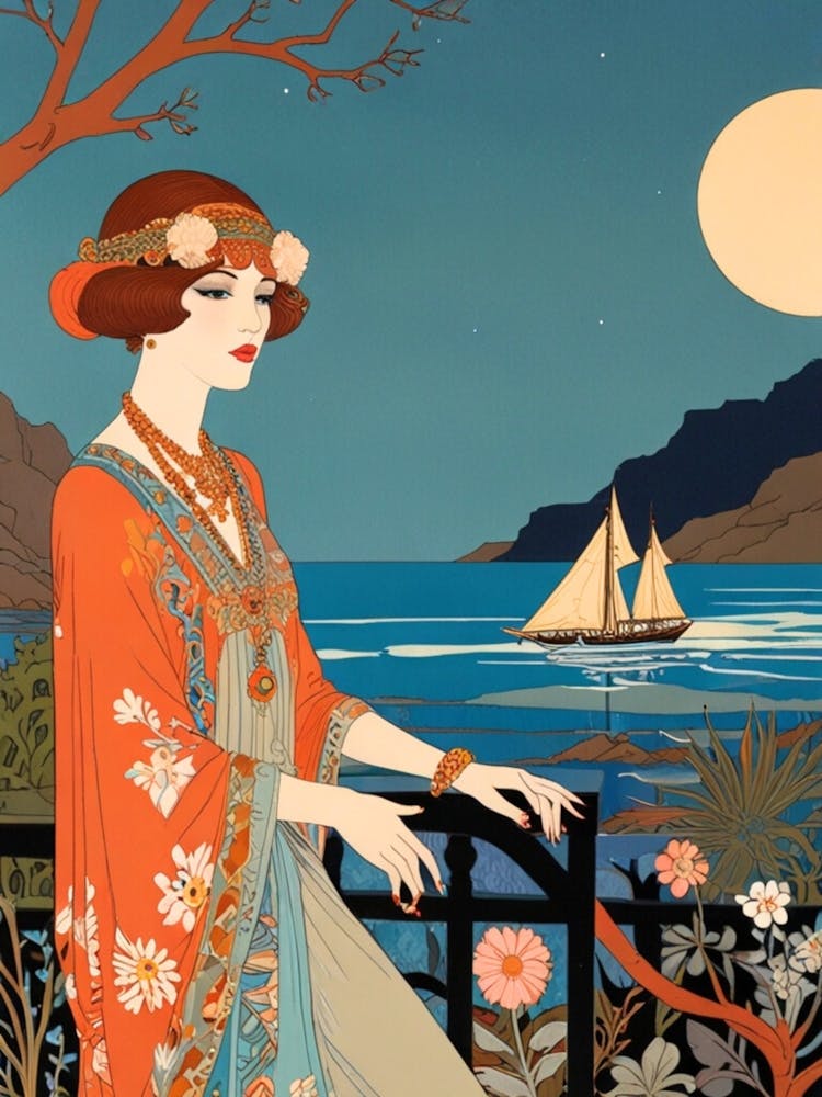 Woman By The Sea