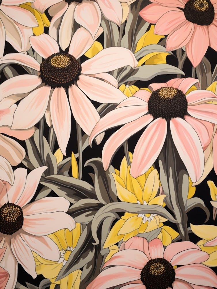Black Eyed Susan 4 Flower Painting