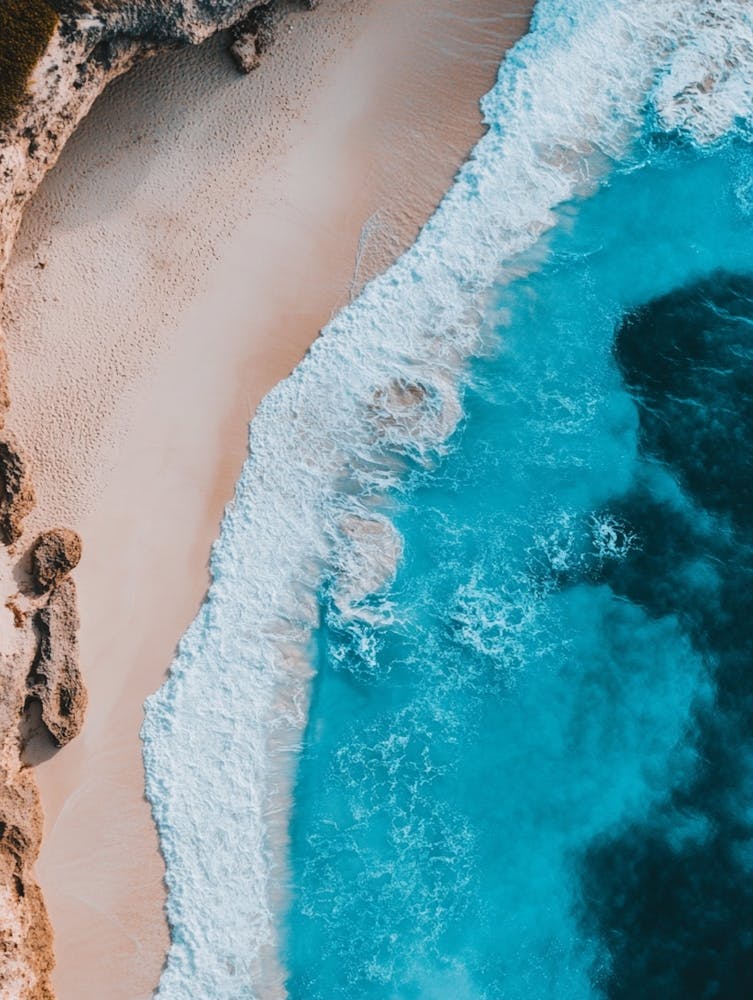 Aerial View Of A Beach 118