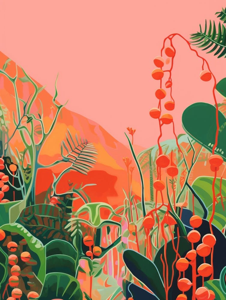 Boho Plant Painting String Of Pearls 3