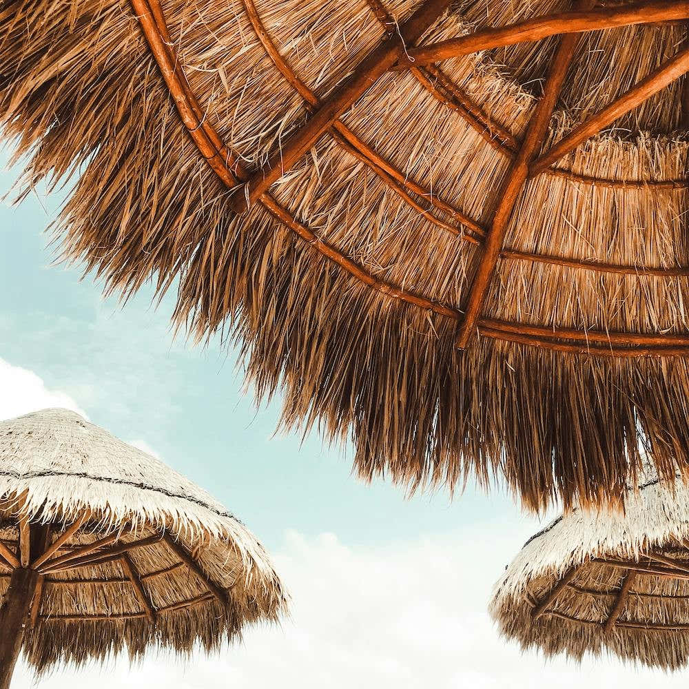 Straw Umbrellas Square