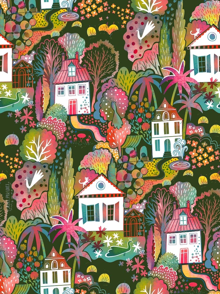 Im Pfauen-Nachtgarten