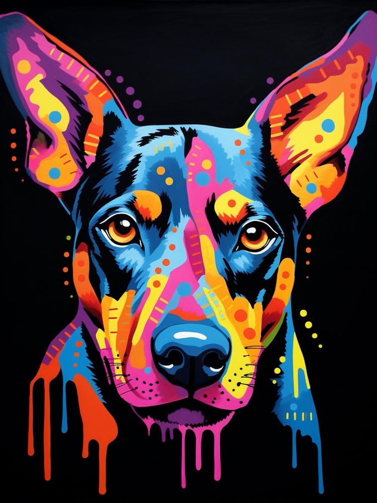 Dobermann Pop Art Inspired 2