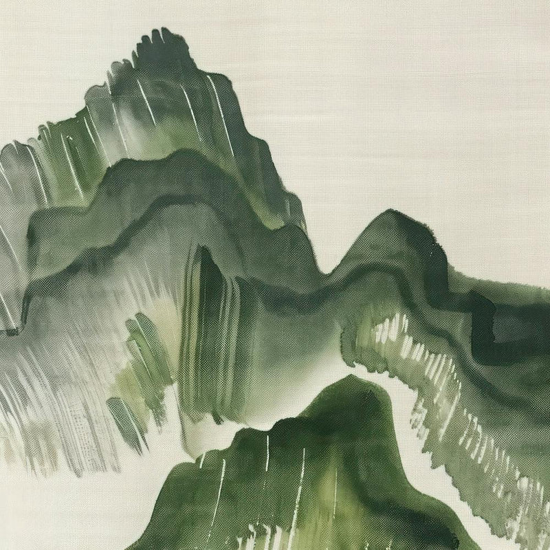 Japanese Watercolour Of Mount Ontake 3