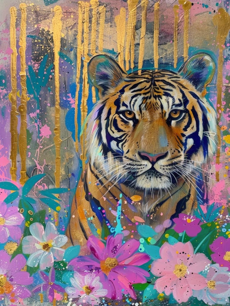 Tiger In Bloom 3