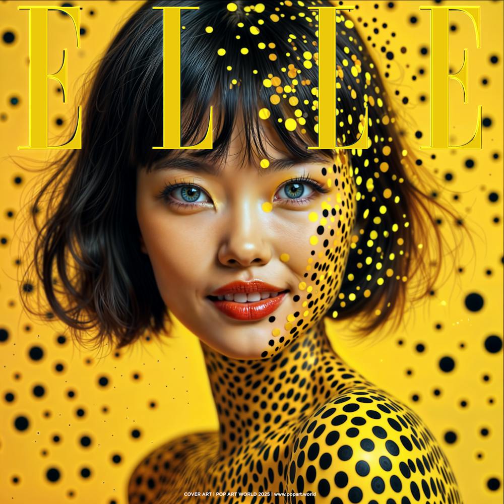 ELLE ASSIAN MODEL I | COVER ART | POP ART WORLD 2025