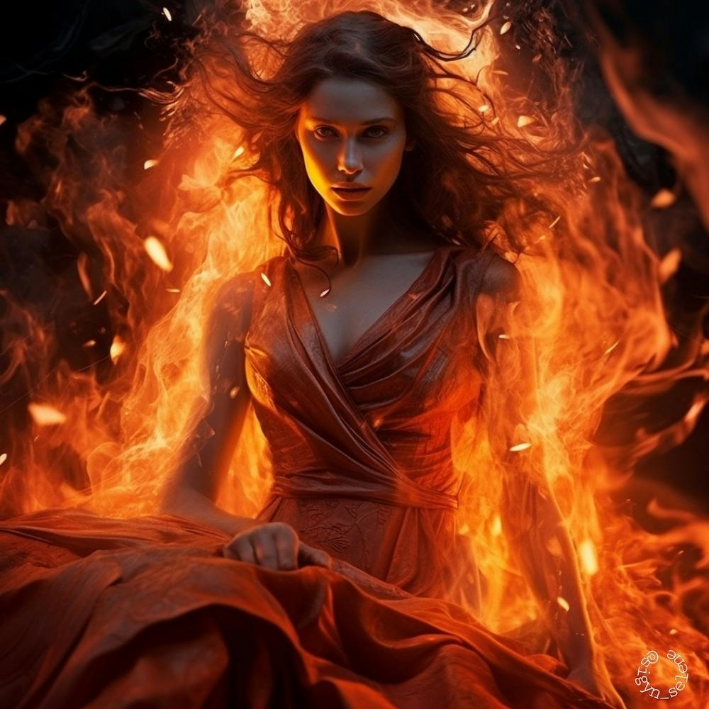 Beauty of Fire AiArtbySigy