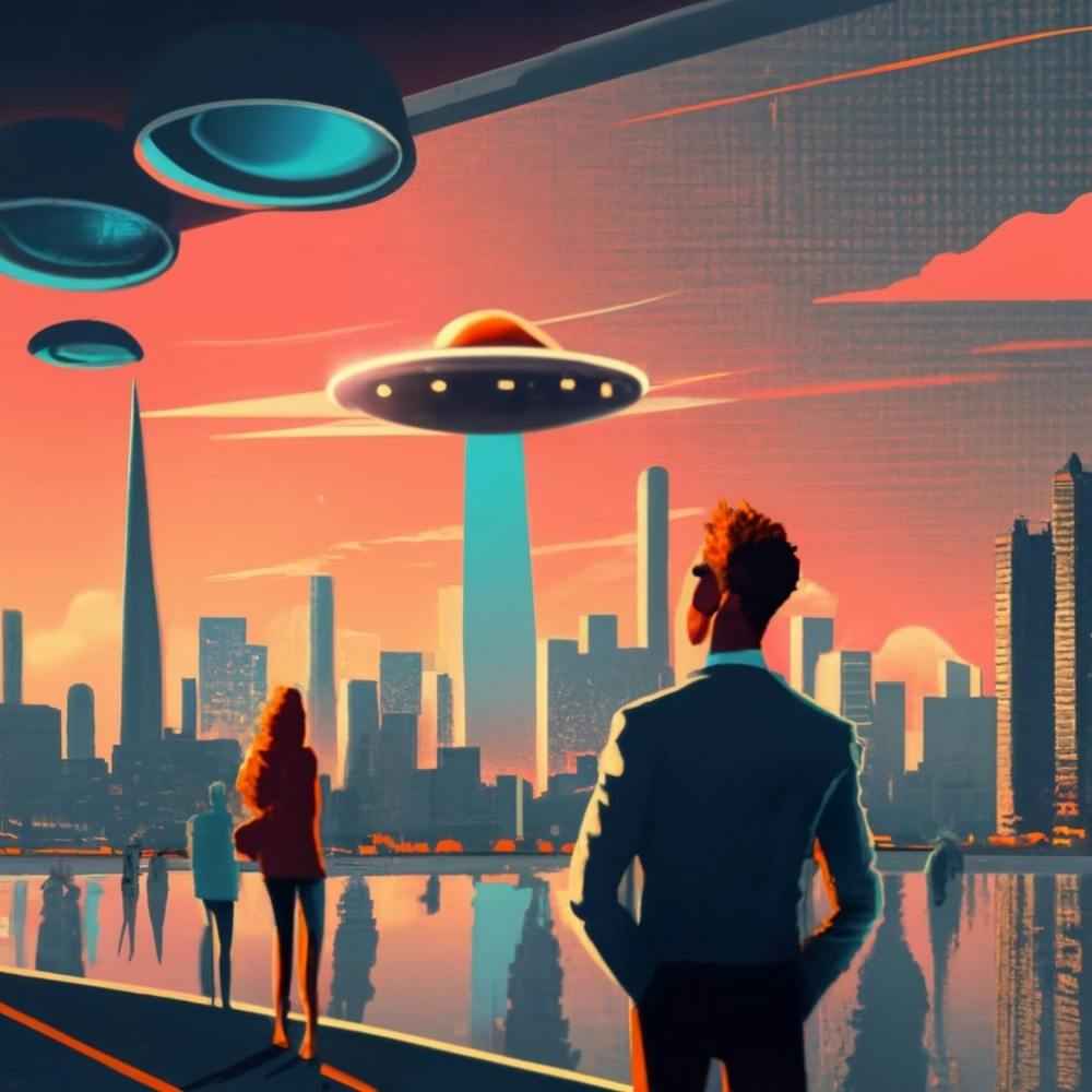 Ufo over city