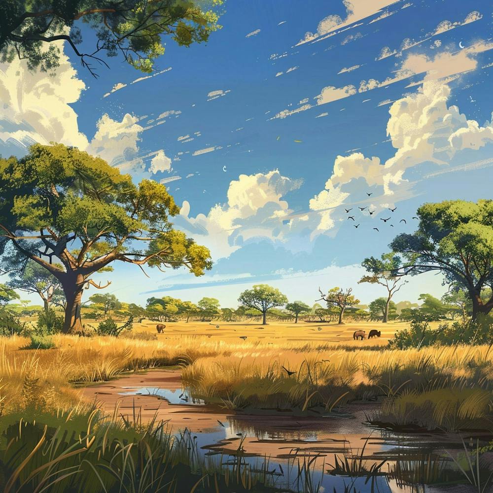 Paysage de savane