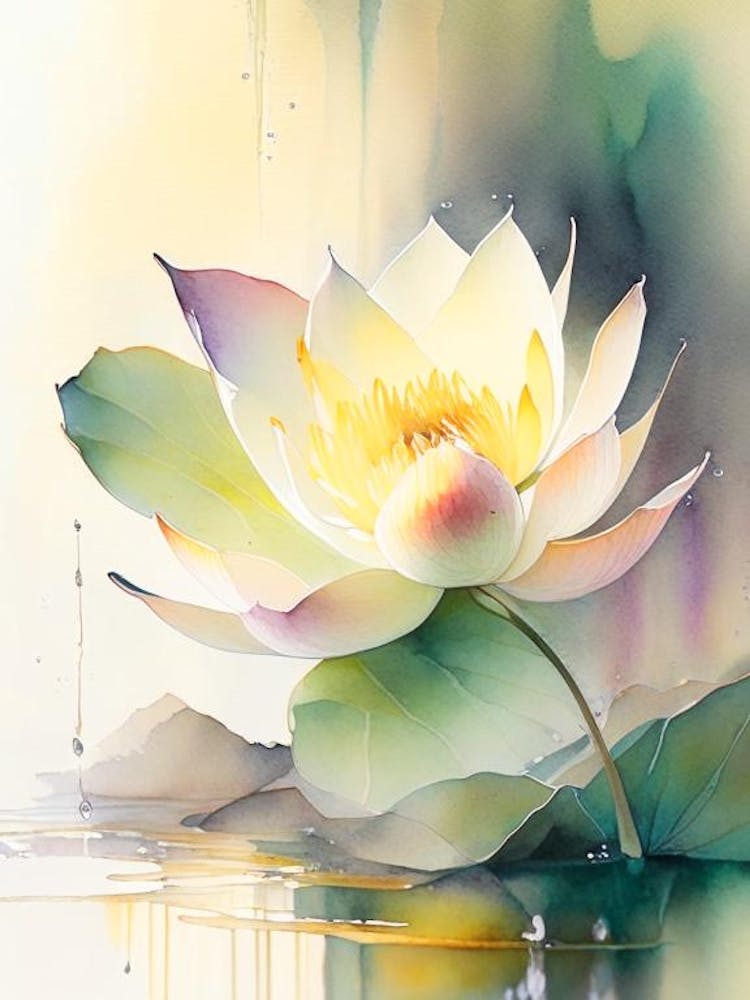 Early Lotus Storybook Watercolour 3