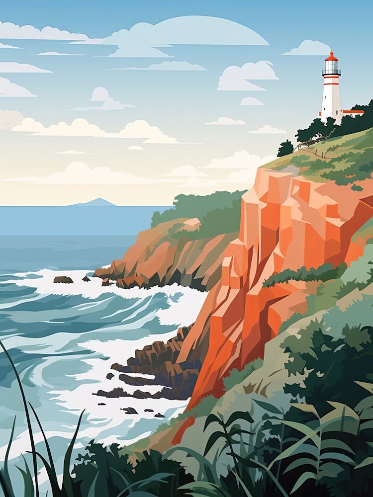 Cape Byron, Australia, Graphic Illustration 4