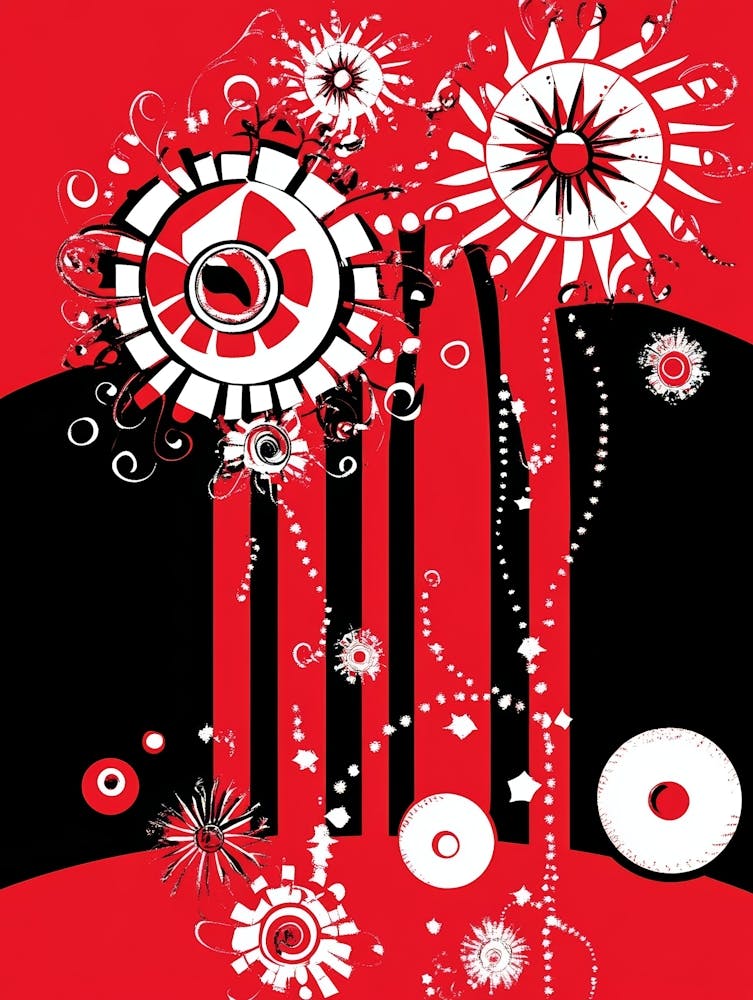 Abstract Flower Art