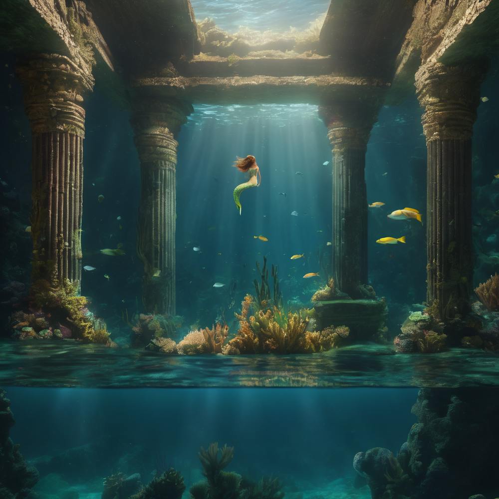 Cool Underwater mermaid, mystical