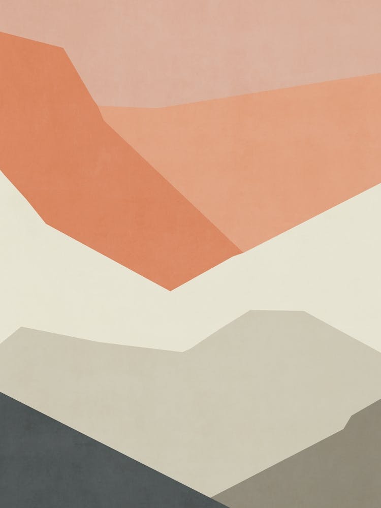 Abstract Mountains - Sunset