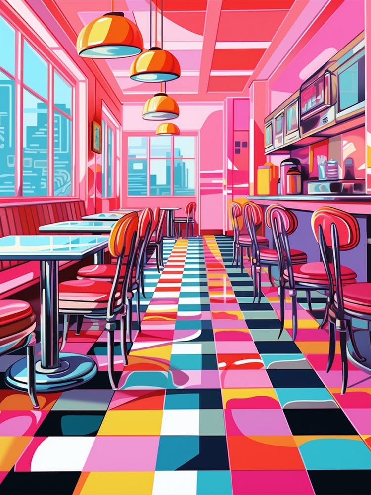 Retro Diner Colour Pop 2