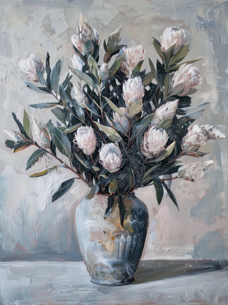 A World Of Flowers Protea 2 Painting