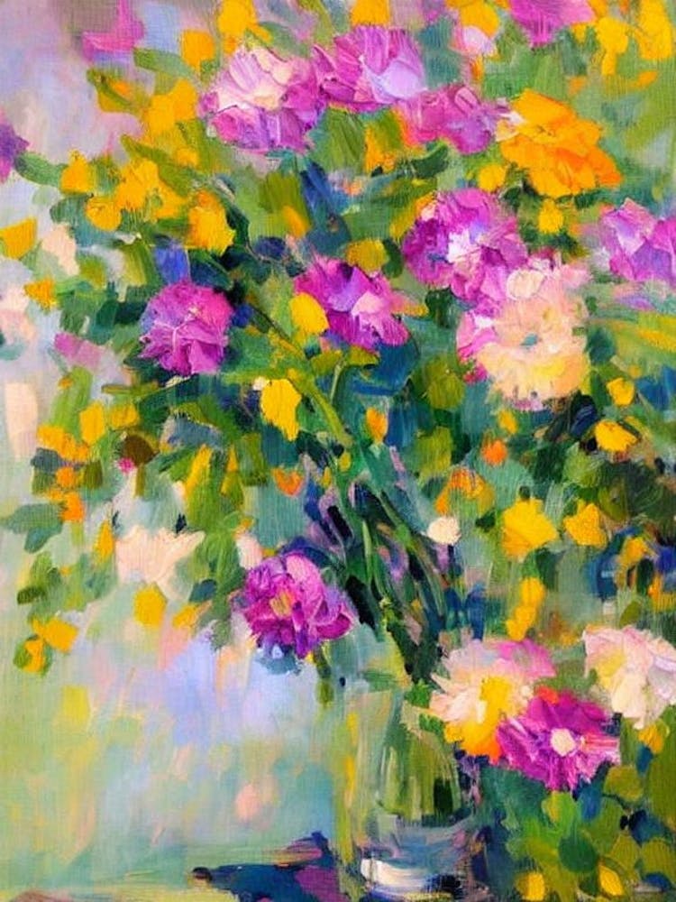 Queen Anne'S Lace Floral Abstract Block Colour 2 1 Flower