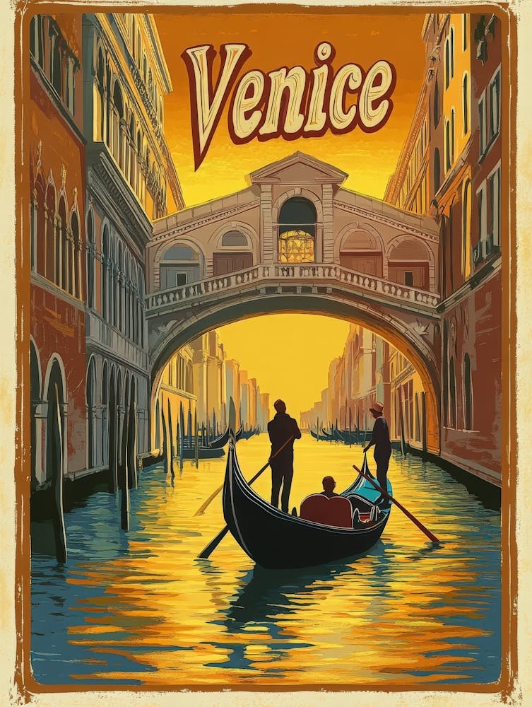 Aihrgdesign Une Affiche de Voyage Mid-Century Moderne Pour Venise Sho 9a6a3e9c E5a6 4773 9130 092e658a93ac 0