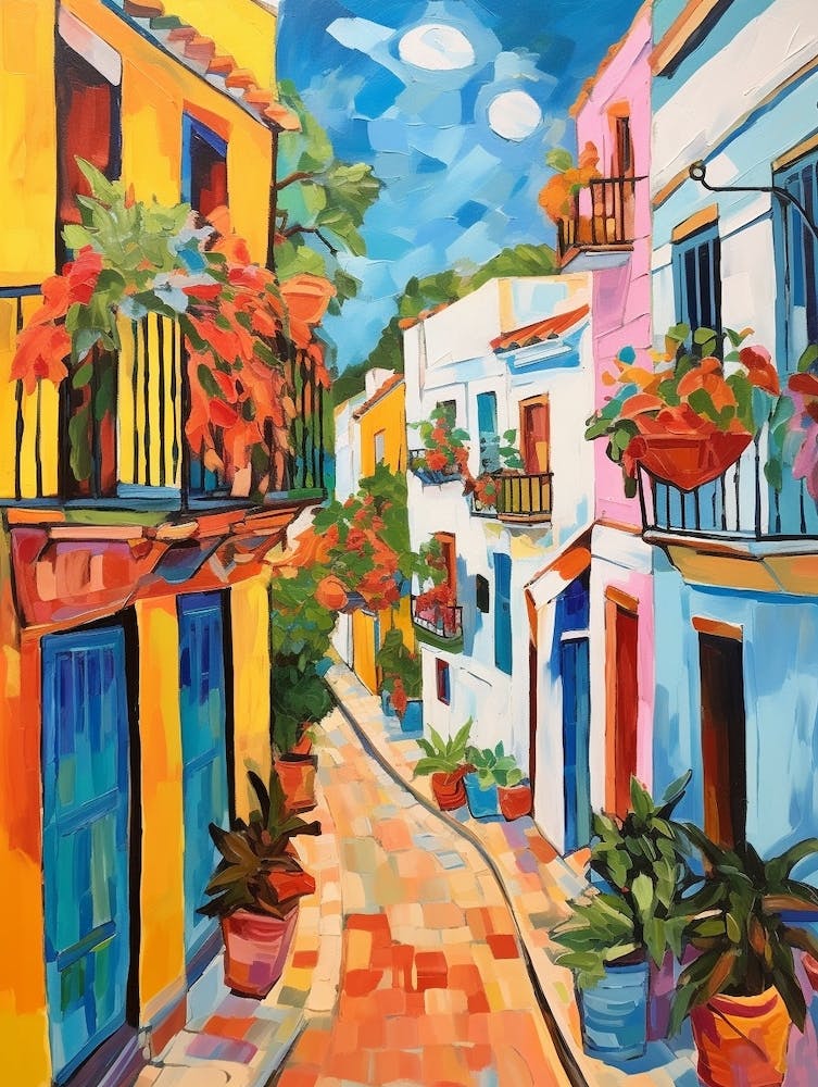 Cadiz Spain 4 - Peinture Fauviste