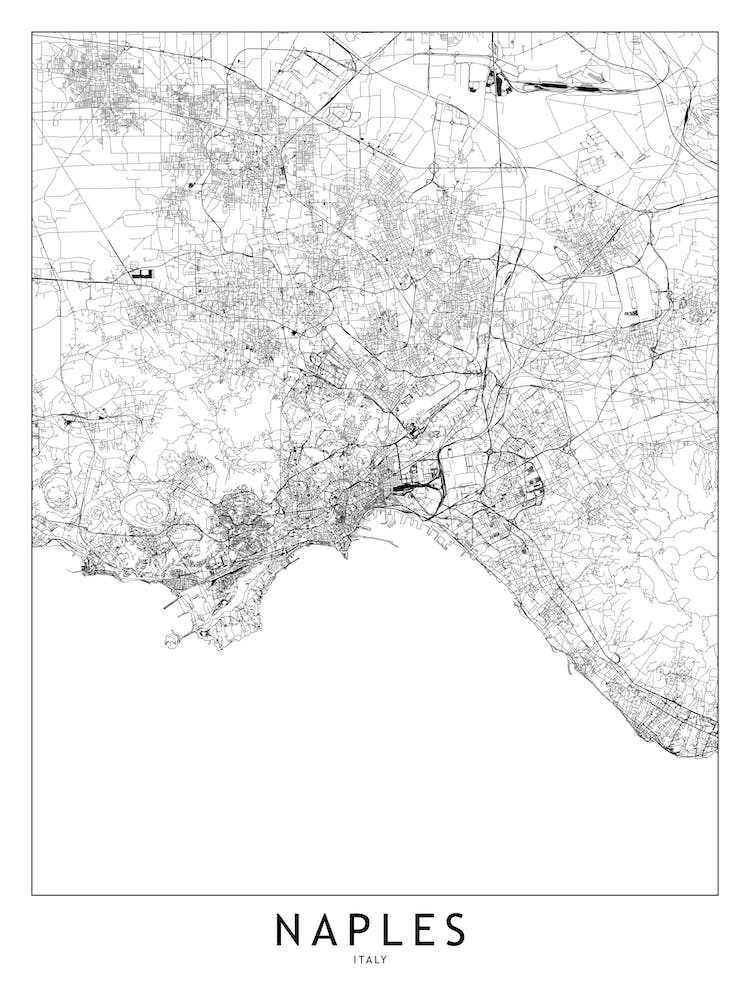 Naples White Map